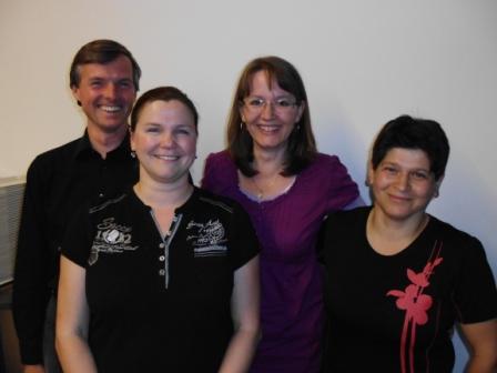 Vorstand des Fördervereins 2013 - 2015. Edgar Hecht, Manuela Beyer-Spahn, Nicole Huber-Schnier, Atike Petzold.